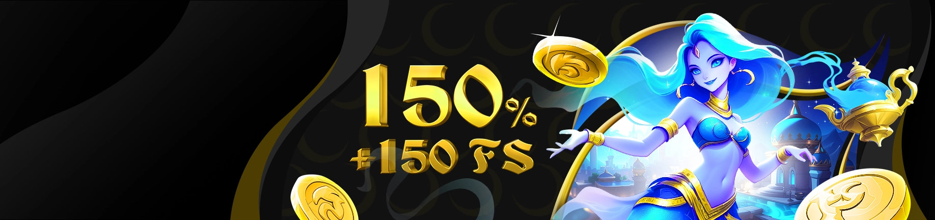 Bonus %150 + 150 FS 